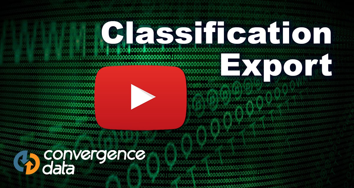 Classification Export