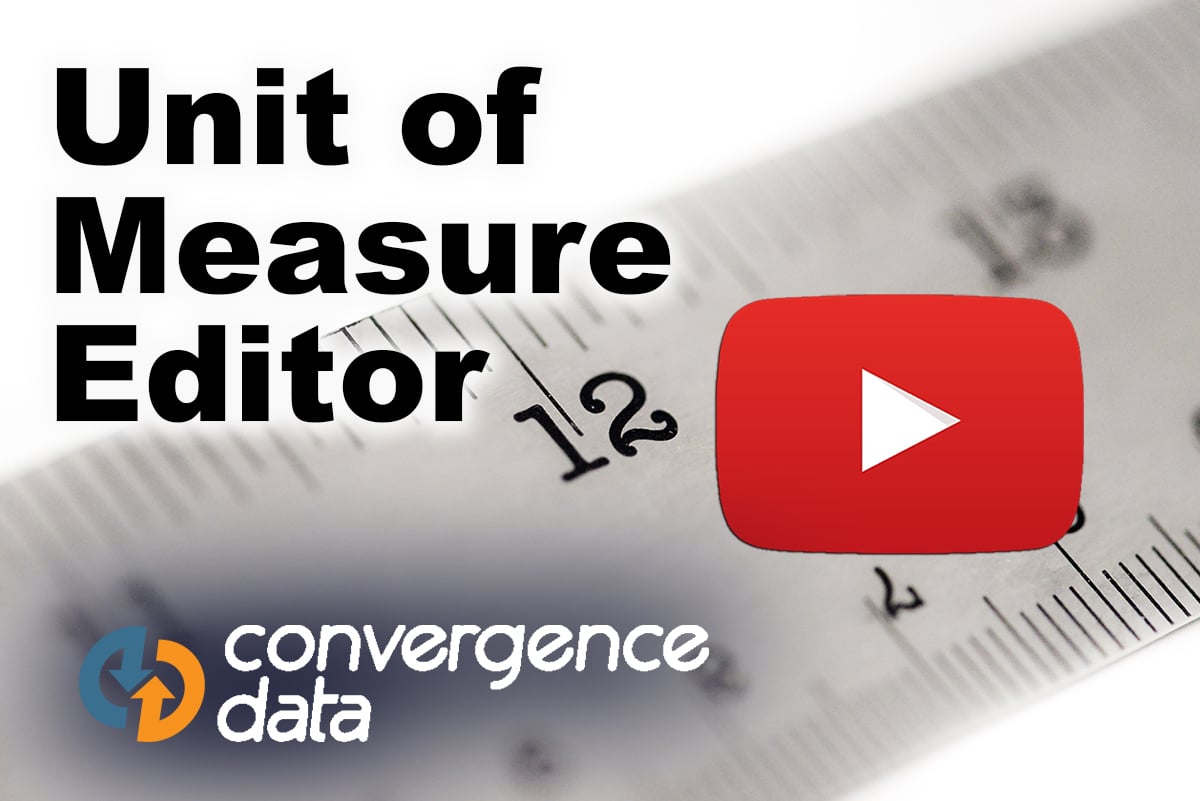 Unit of Measure Editor